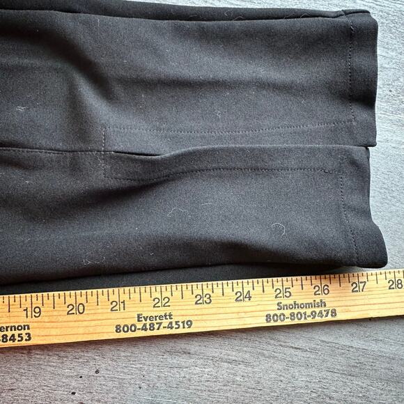 Marcella Tremont Pant Black Ponte Knit Split Hem Med - Picture 14 of 16